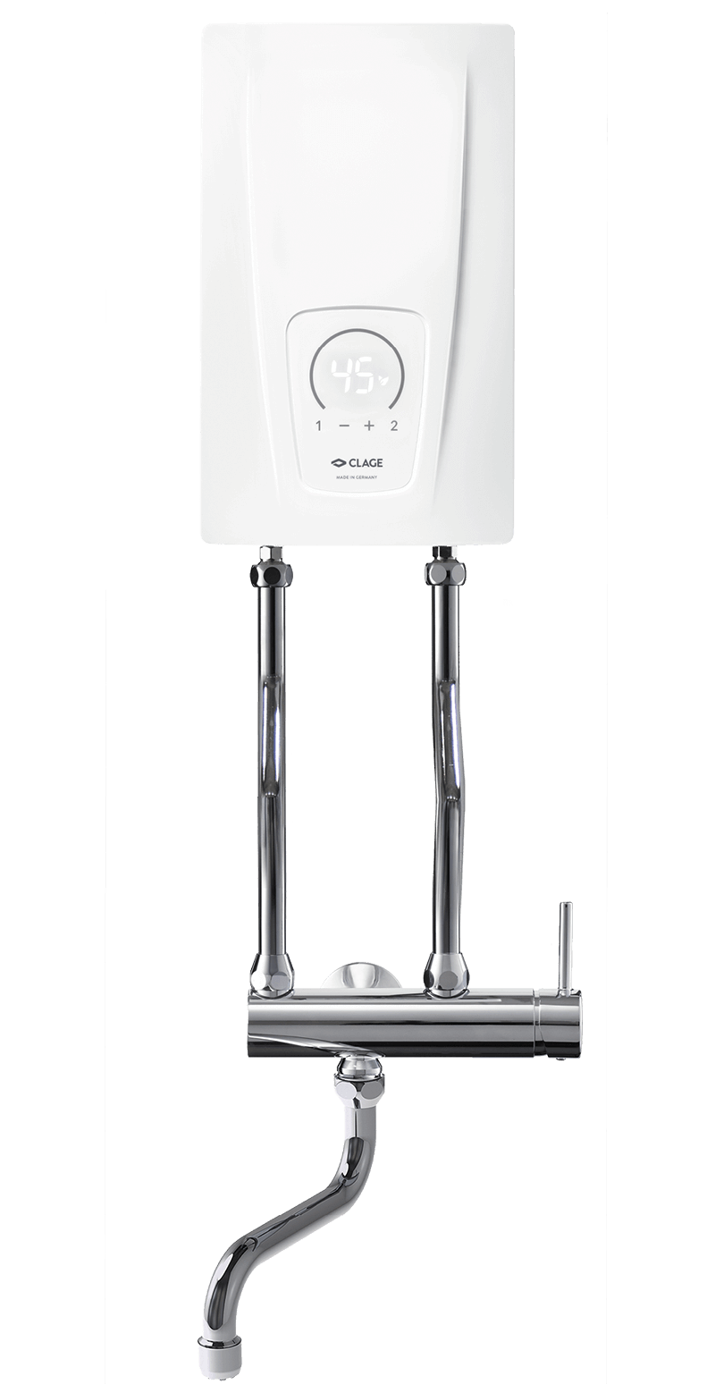 Chauffe-eau instantané électrique compact CEX 9 Plus avec douchette à main  CXH · CLAGE.fr
